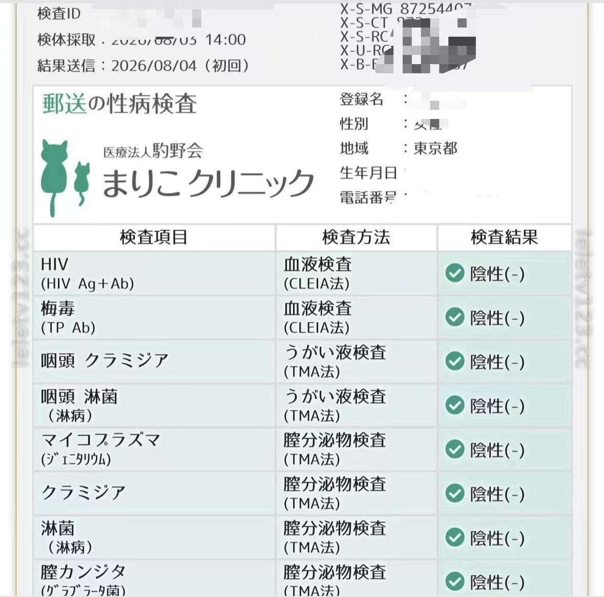 近期体检报告